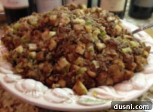 Pork Sausage and Sage Dressing, a classic Thanksgiving side dish