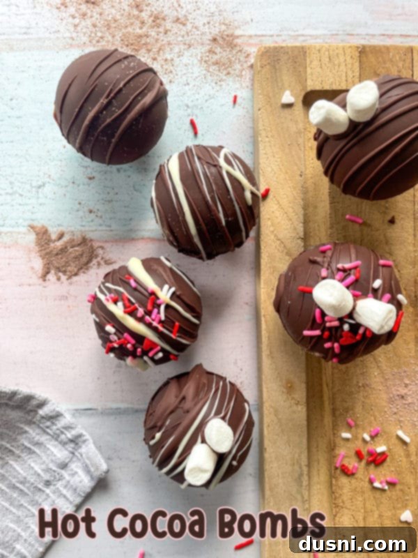 hot cocoa bombs hero shot
