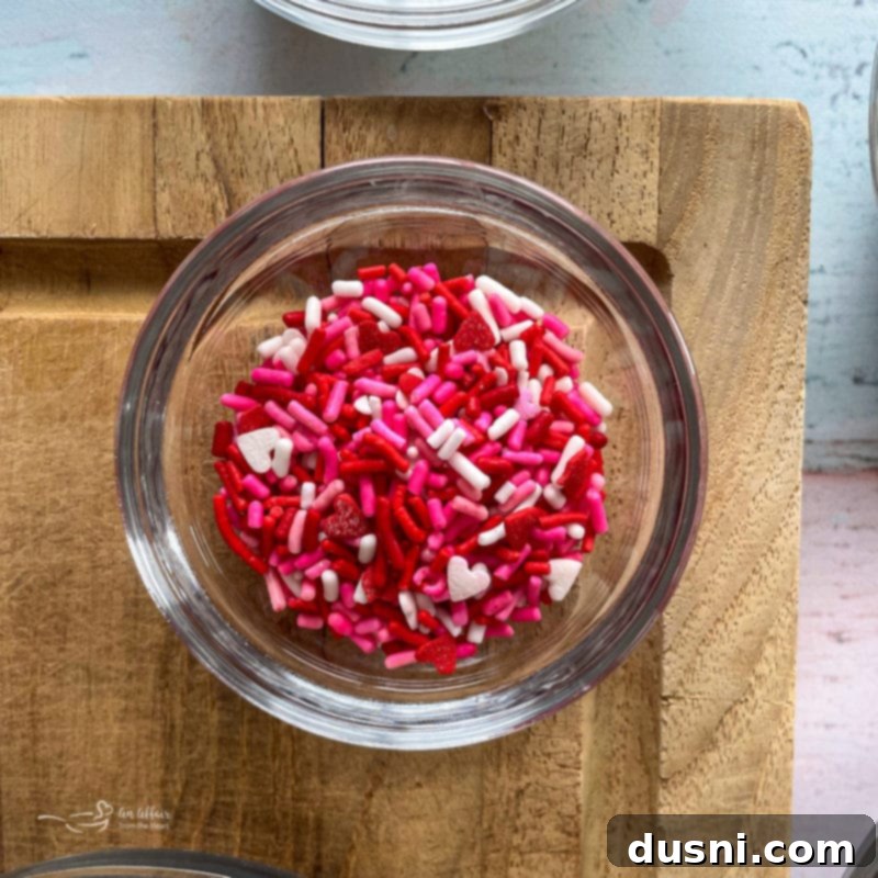 sprinkles to decorate hot chocolate bombs