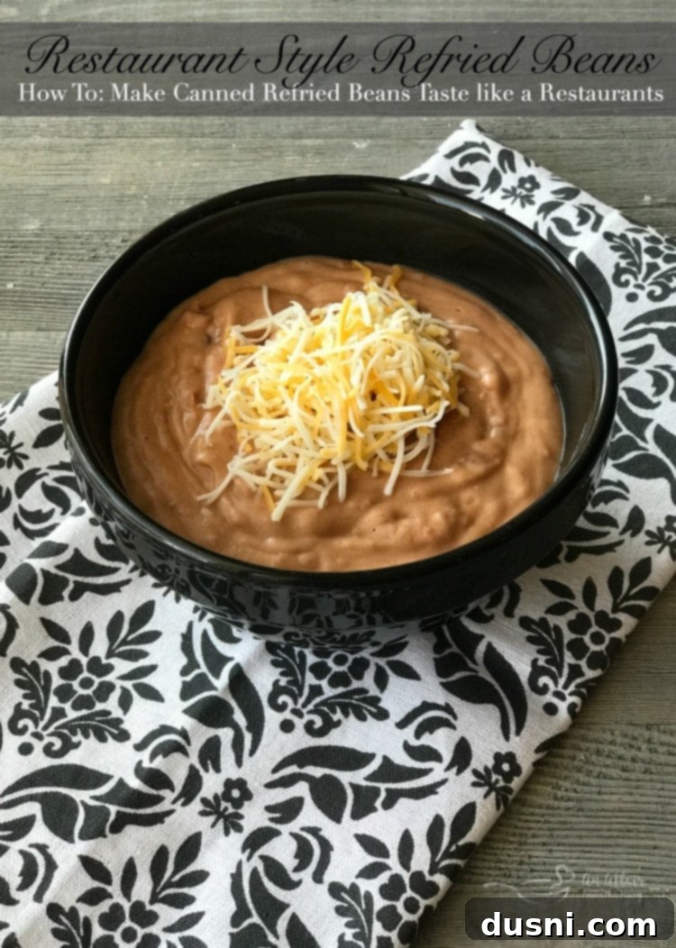 Unlock Restaurant Flavor in Canned Refried Beans 3 How to make canned refried beans taste like a restaurant's