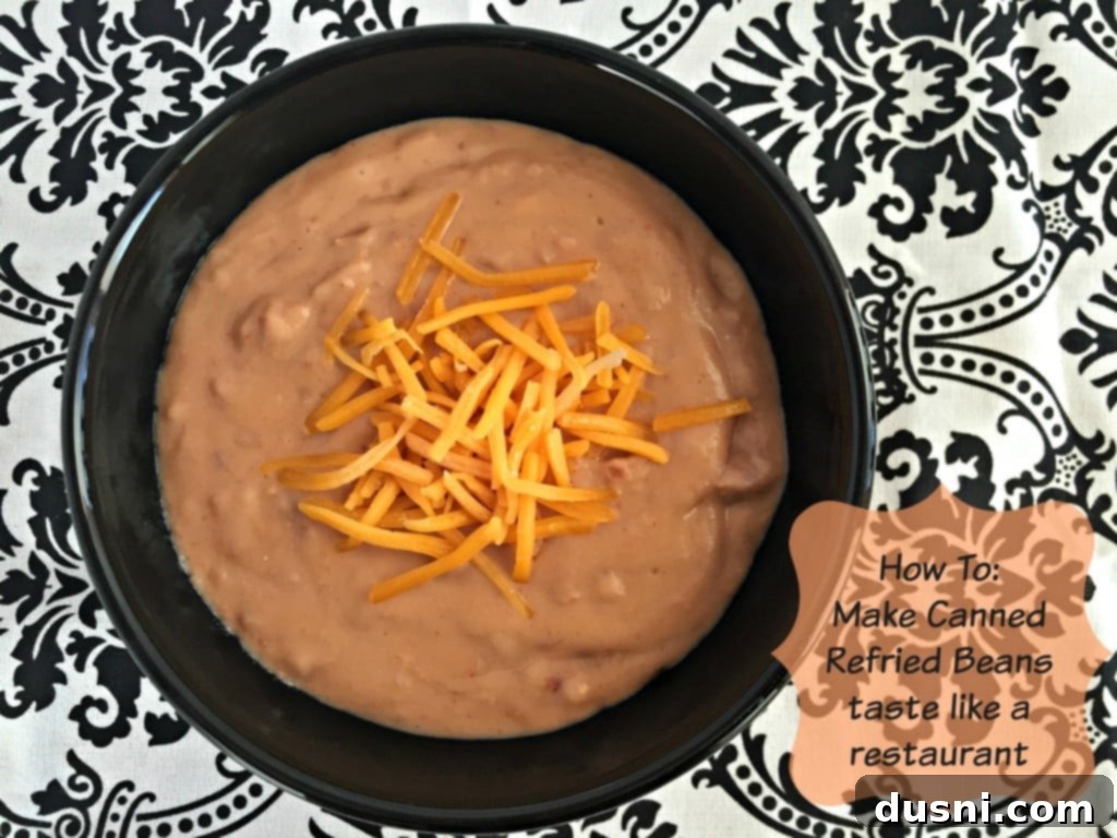 Unlock Restaurant Flavor in Canned Refried Beans 4 Simple additions transform canned refried beans