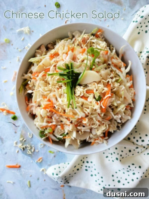 Hero Image for Asian Coleslaw, a delicious Chinese Chicken Salad