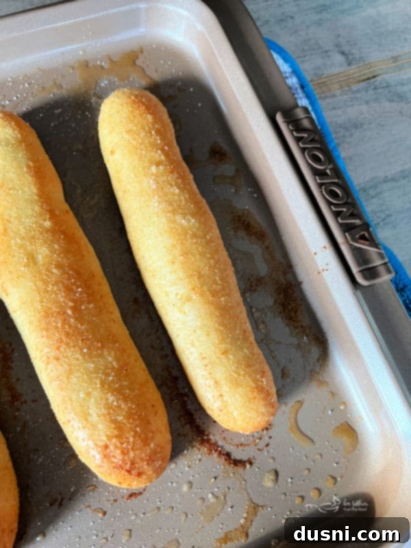 Close up of Olive Garden Breadsticks baking in the oven