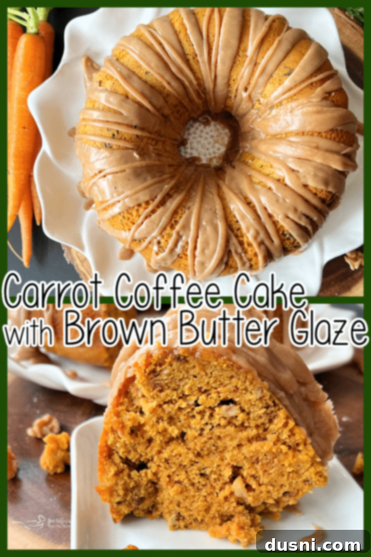 Carrot Coffee Cake with Brown Butter Glaze_ An Affair from the Heart