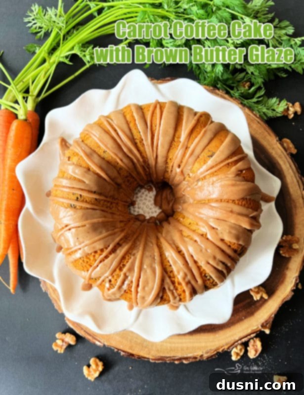Carrot Coffee Cake with Brown Butter Glaze_ An Affair from the Heart