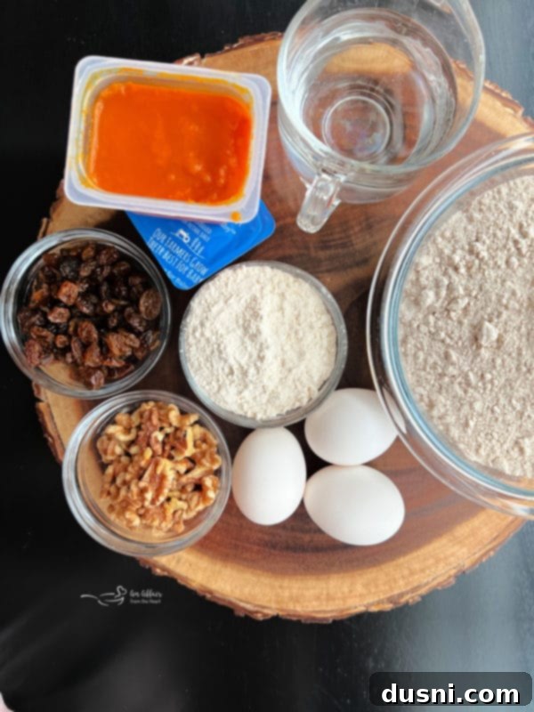 INGREDIENTS FOR CARROT COFFEE CAKE