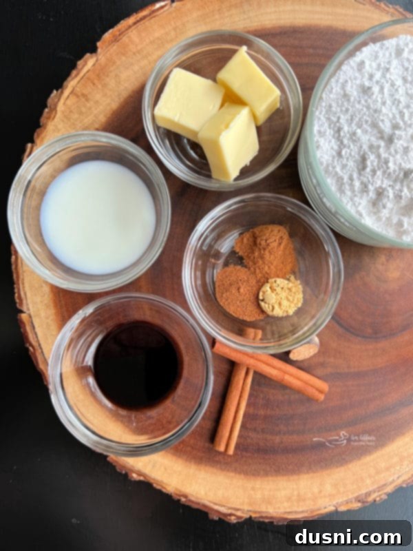 INGREDIENTS FOR Brown Butter Glaze