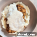 Air Fryer Chicken Fried Steak with White Gravy