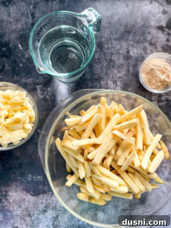 Authentic Homemade Poutine: A Canadian Classic 4 Ingredients for Poutine Fries