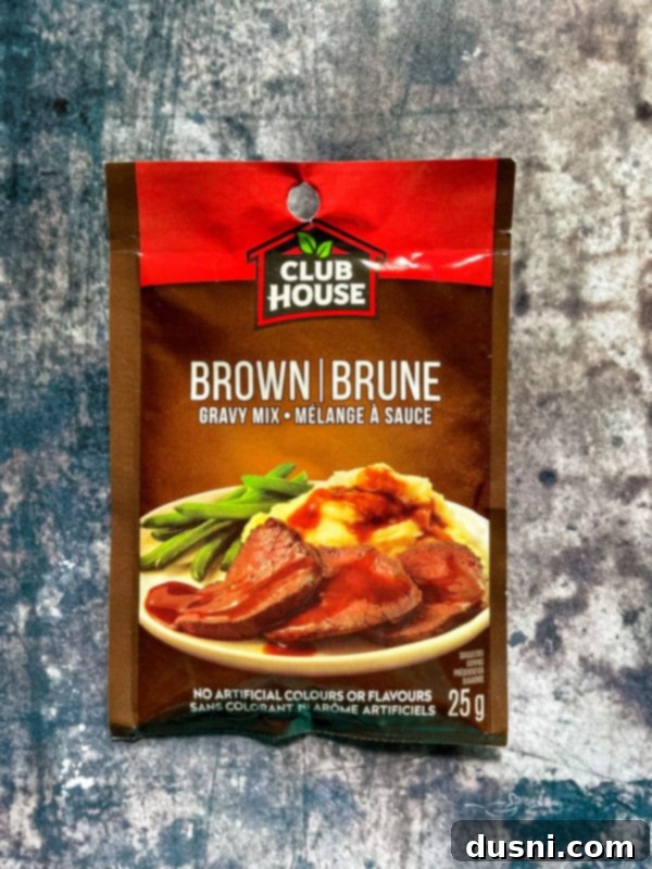 Authentic Homemade Poutine: A Canadian Classic 6 Brown Brune Instant Gravy Packet