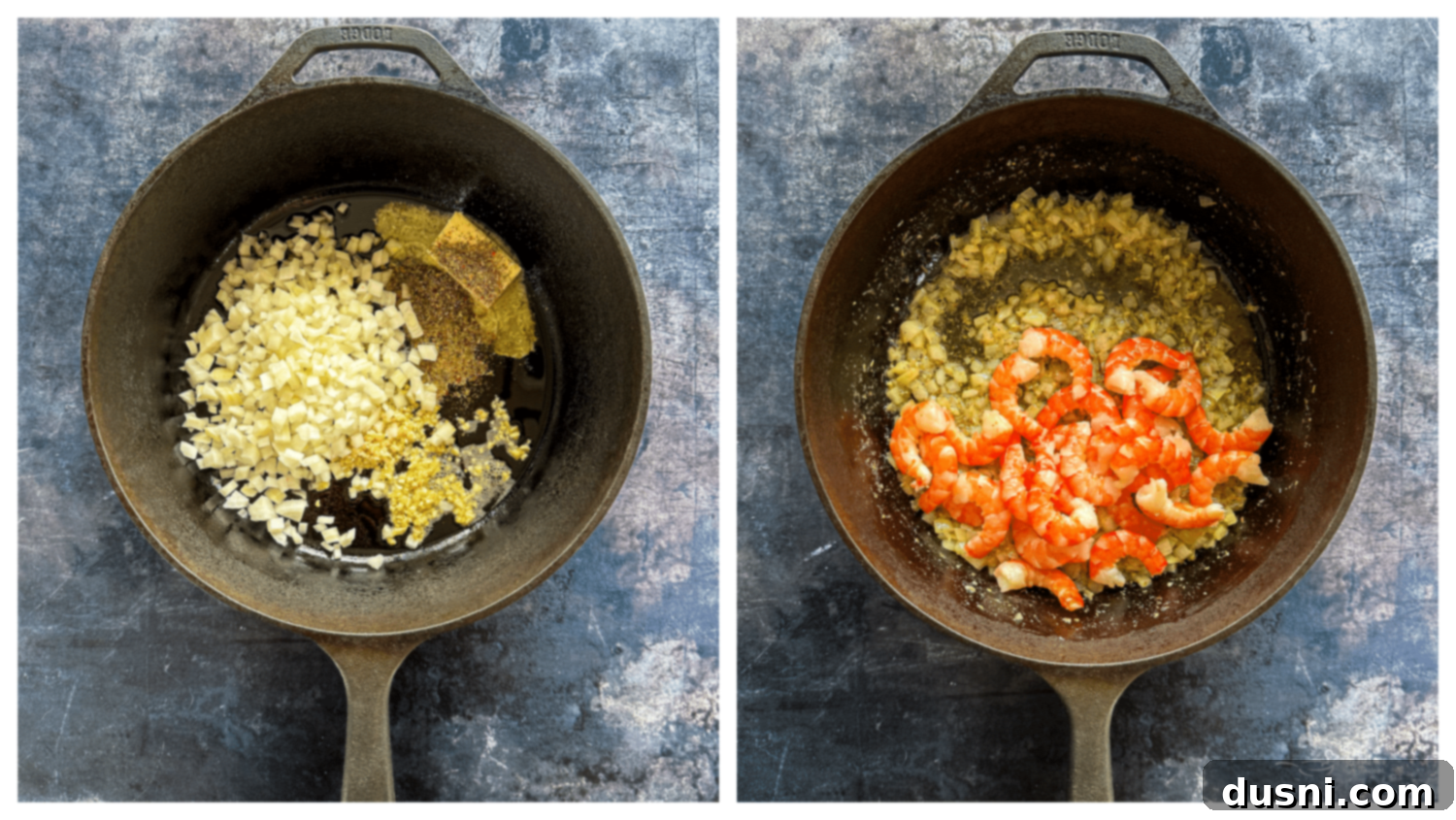 Coastal Crab & Shrimp Pasta 7 Pasta boiling in a large pot on the stovetop.