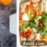 side view of Brunch Enchiladas