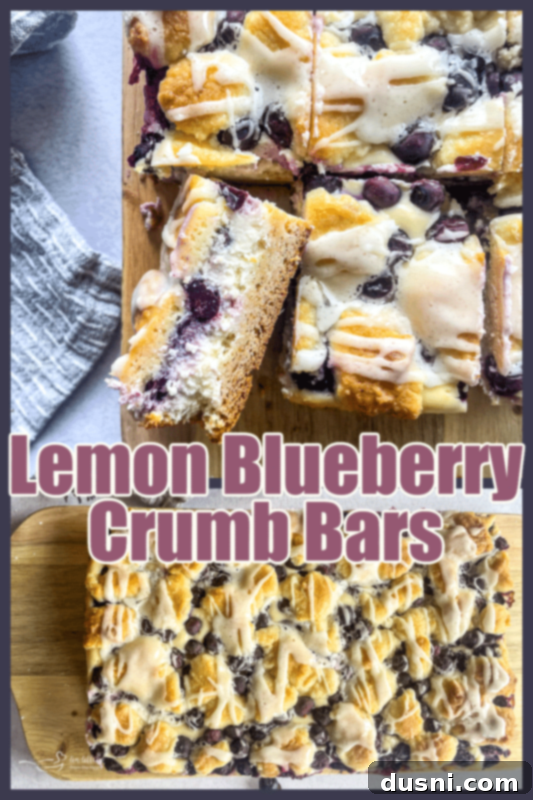 Lemon Blueberry Crumble Bliss 13 lemon blueberry crumb bars