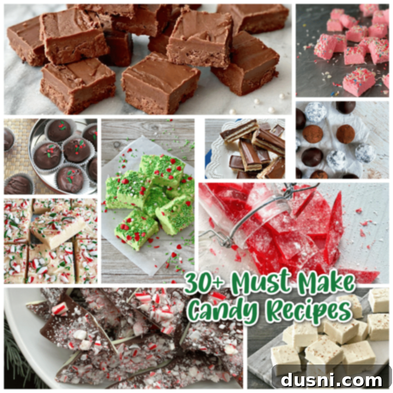 Assorted holiday candies on a festive platter