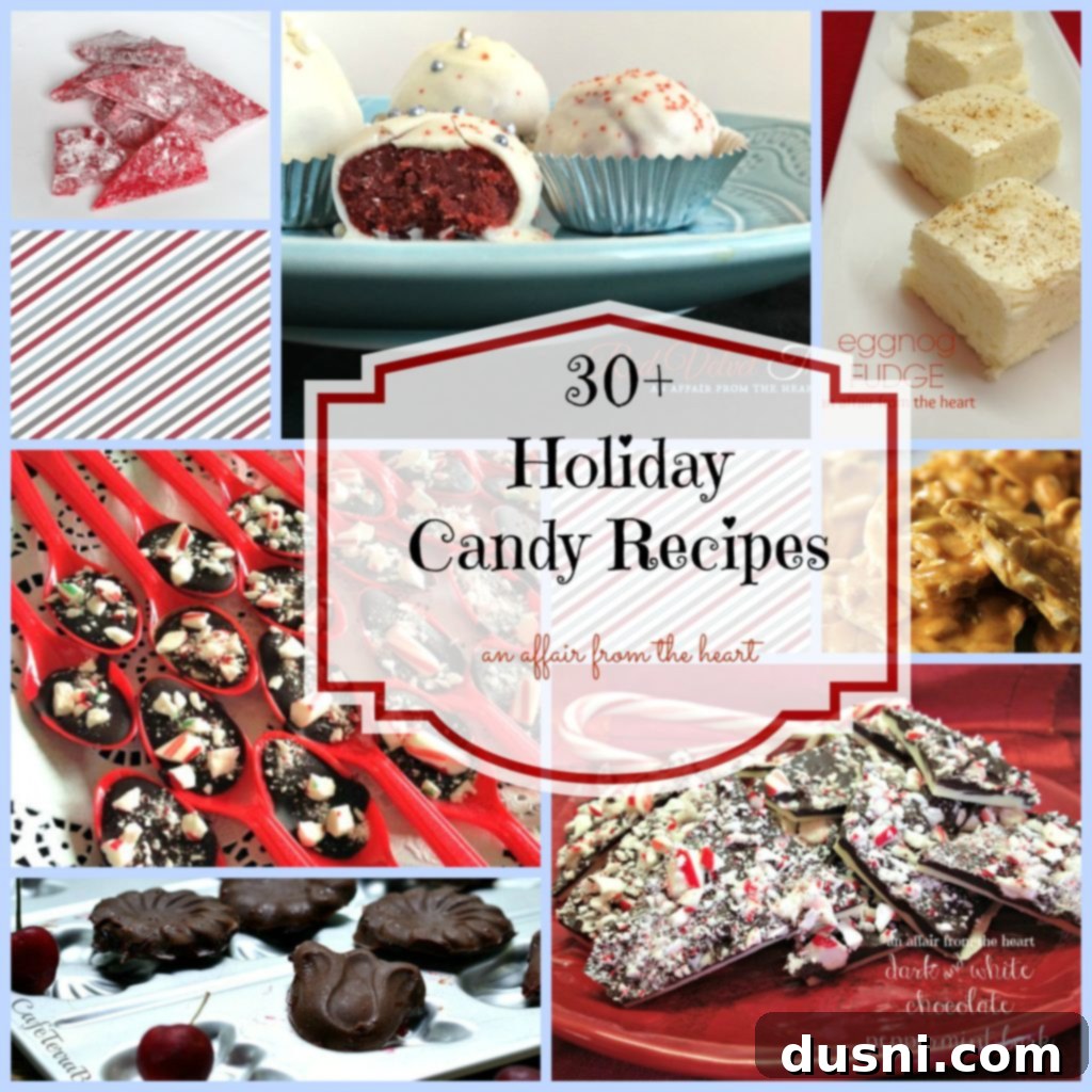 A vibrant assortment of homemade holiday candy recipes, perfect for festive celebrations.