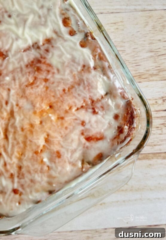 Iced Honey Bun Cake with vanilla glaze