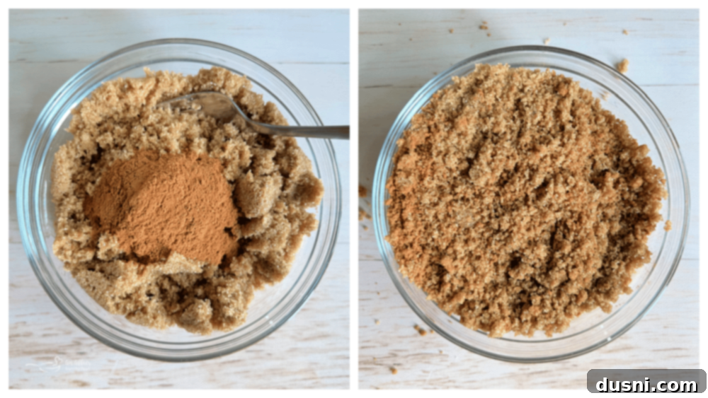 Mixing the Honey Bun Cake batter in a bowl