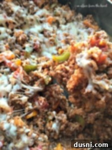 Bell Pepper Inspired Meatloaf 7 Stuffed Pepper Skillet, a one-pan dinner idea