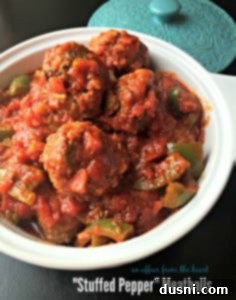 Bell Pepper Inspired Meatloaf 8 "Stuffed Pepper" Meatballs, a fun appetizer or main course