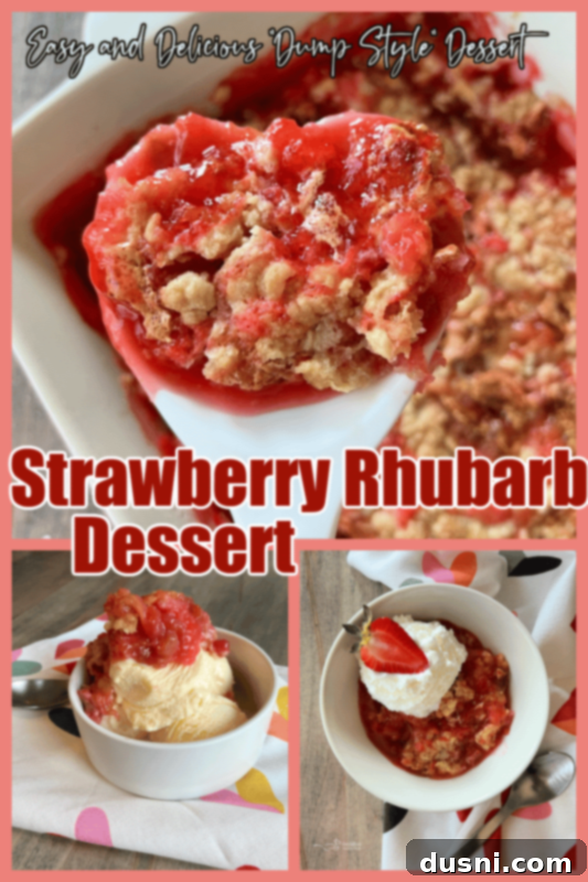 Strawberry Rhubarb Bliss 15 Strawberry Rhubarb Dessert with a vibrant, appealing presentation