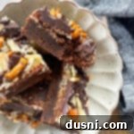 Sweet and Salty Brownies up close