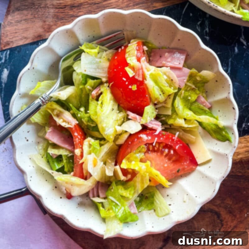 Columbia Restaurant's 1905 Salad 12 The finished Columbia 1905 Salad, served and garnished.
