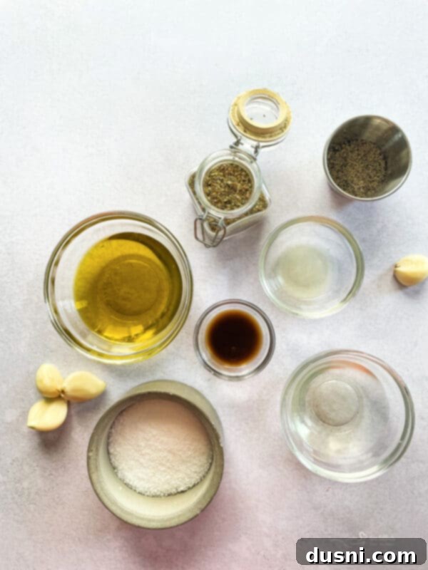 Columbia Restaurant's 1905 Salad 7 Ingredients for the 1905 Salad dressing.