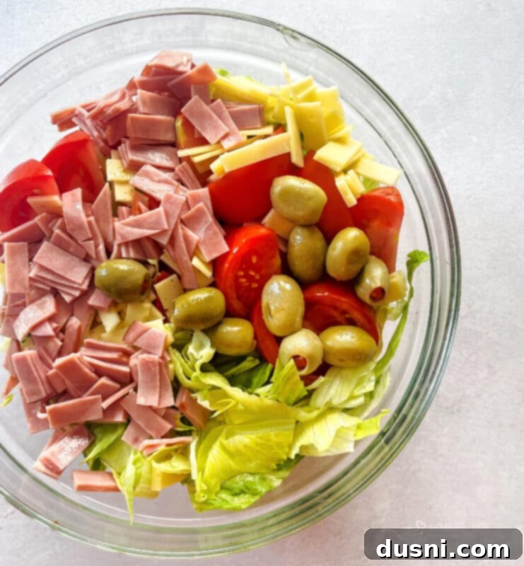 Columbia Restaurant's 1905 Salad 9 Close-up of shredded lettuce for the salad.