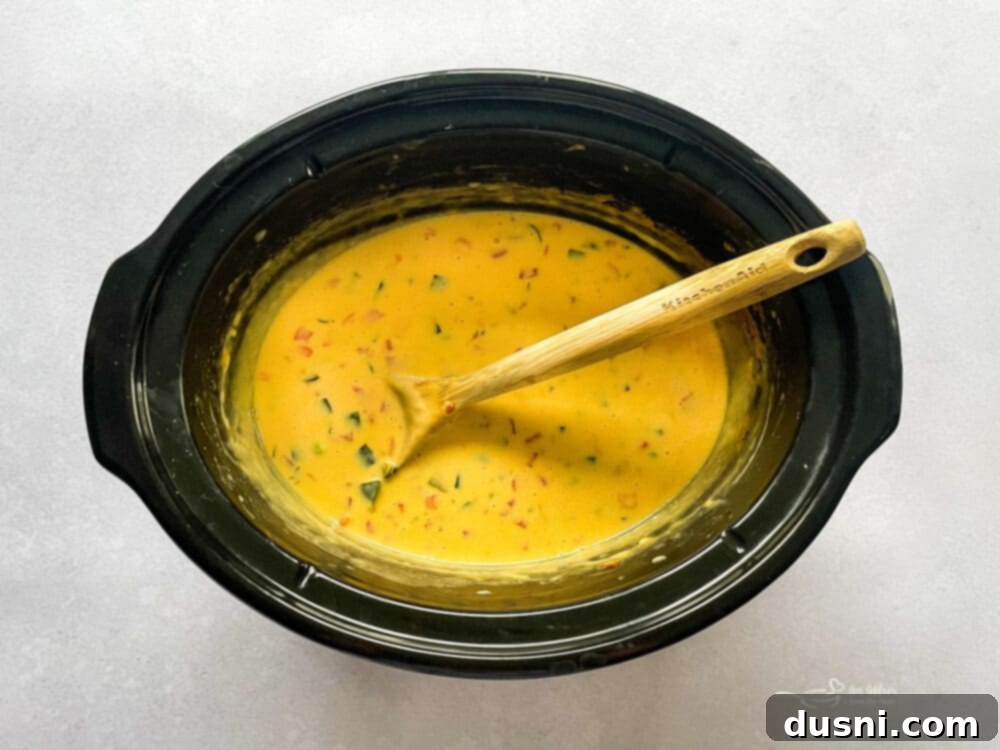 Homemade Qdoba Queso 14 Queso in Slow Cooker