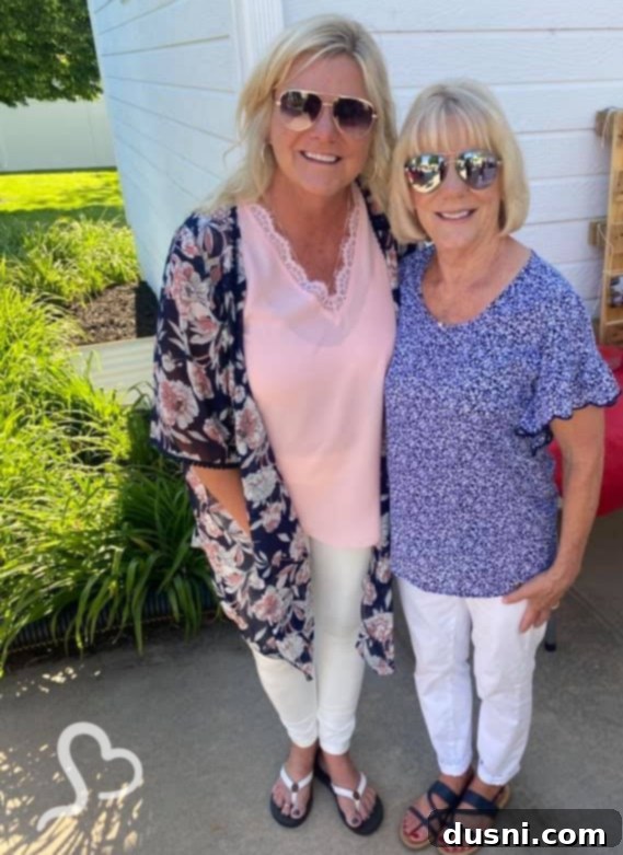 Grandma Jane smiling in her kitchen