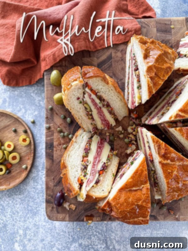 Muffuletta Sandwich hero shot