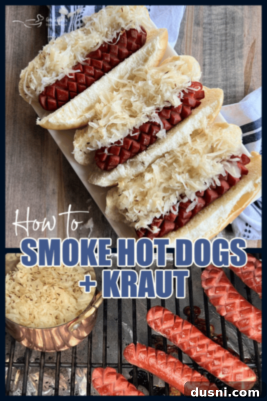 Smoky Franks with Tangy Kraut 17 Smoked Hot Dogs and Kraut with a serving of side dish