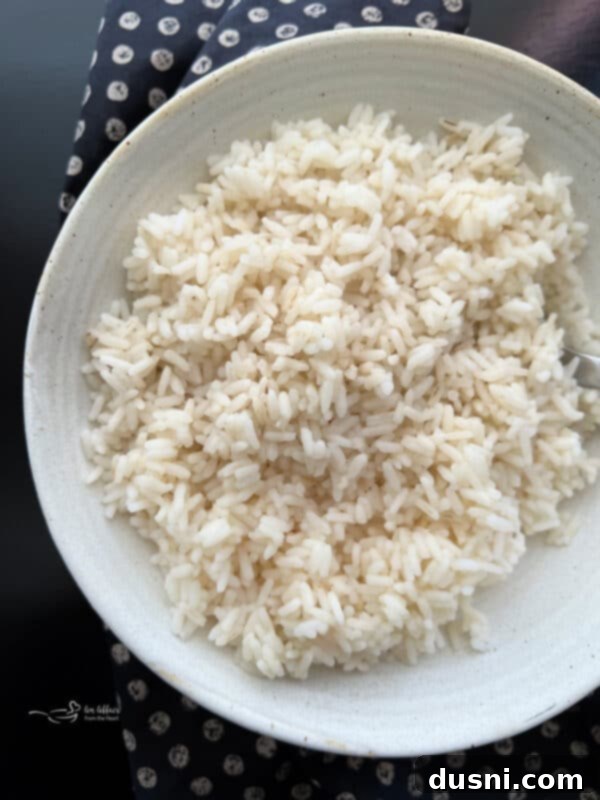 Long grain white rice