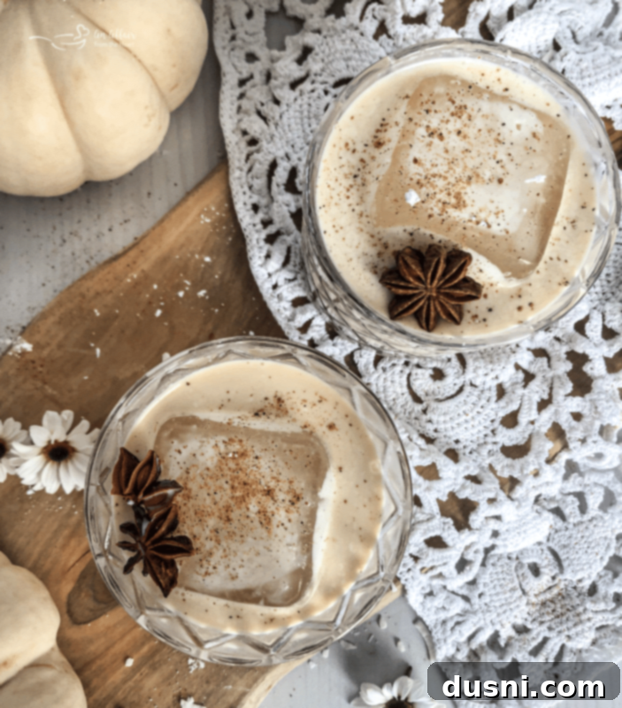 Creamy White Russian Bliss 4 White Russian Cocktails with garnish