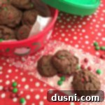 Festive Chocolate Pudding Cookies in gift bags and tins