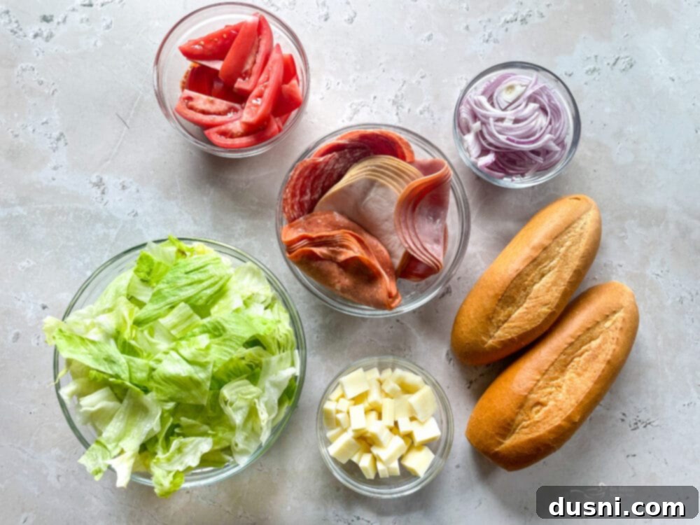 Bowl with chopped lettuce, the base for Little King Salad.