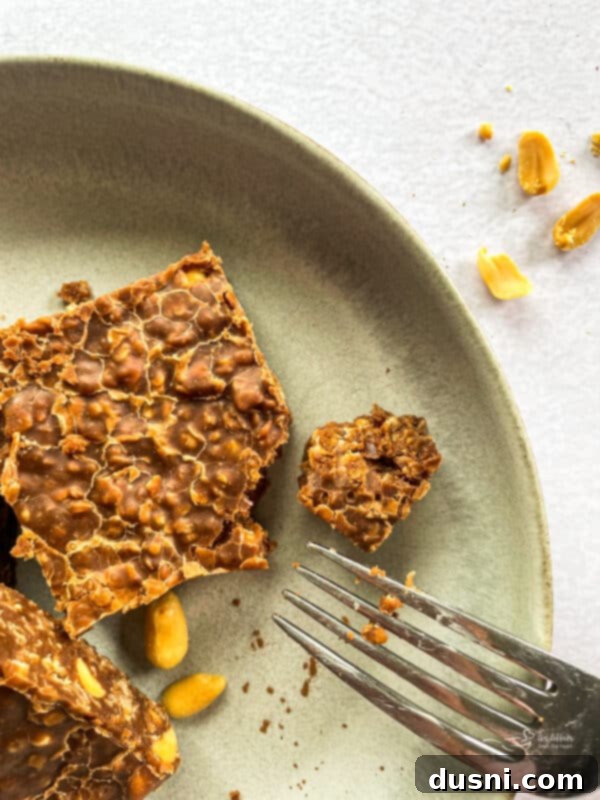No-Bake Chocolate Peanut Butter Cookie Bars in a serving dish.