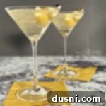 The Brine-Kissed Vodka Martini 12 Two Dirty Bird Martinis on a counter
