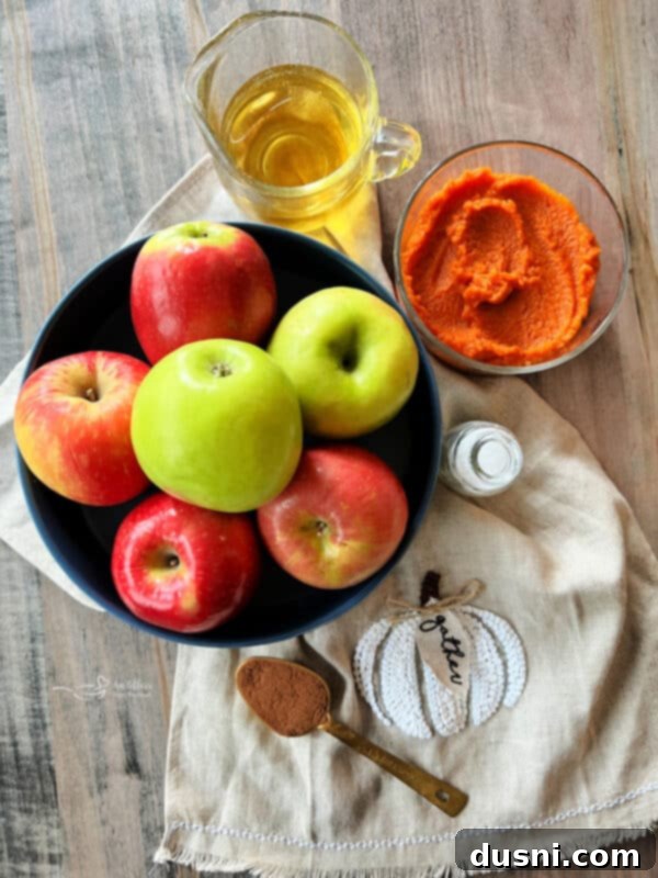 Instant Pot Pumpkin Applesauce ready to be served.