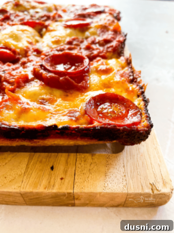 Homemade Detroit Style Pizza Perfection 3 Detroit Style Pizza graphic with the text 'Love Pizza? Try this today!'
