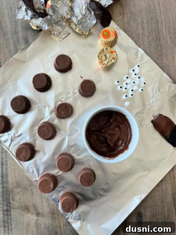 Melting chocolate chips in a microwave-safe bowl