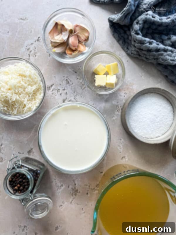Instant Pot Fettuccine Alfredo ready to be served in a pressure cooker.