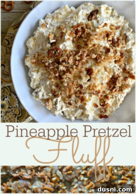 Sweet & Salty Pineapple Cloud 7 Serving suggestion for Pineapple Pretzel Fluff with individual portions