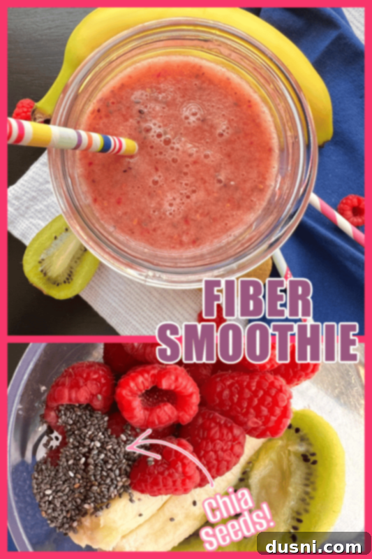 High Fiber Smoothie social media graphic