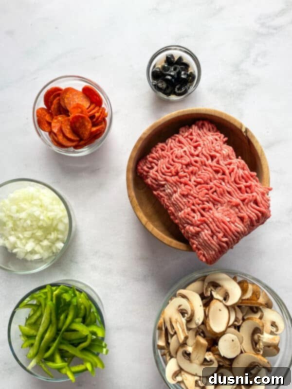 A freshly baked Supreme Pizza, hot from the oven, showcasing melted cheese and vibrant toppings.