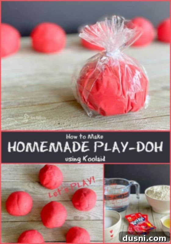Homemade Play-Doh with Koolaid an Affair from the Heart