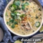 Creamy White Chicken Chili 12 Overhead of White chicken Chili