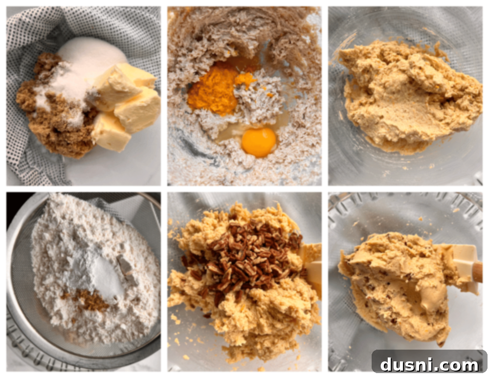 Ingredients for Orange Ginger Refrigerator Cookies laid out on a baking surface.