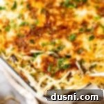 Hearty Leftover Turkey Pasta Bake 20 Close up of serving the Turkey pasta bake.