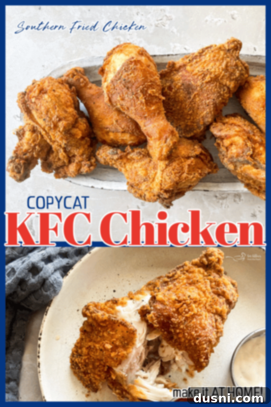 Homemade KFC-Style Fried Chicken 13 Platter of freshly made KFC Copycat Fried Chicken
